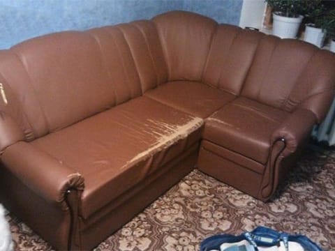 замена обивки дивана